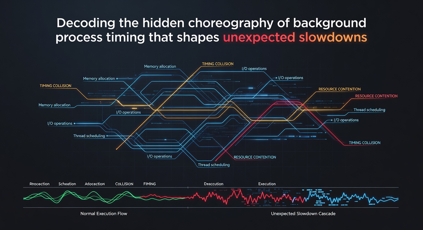 Network traffic visualization highlighting overlapping background task schedules across household devices