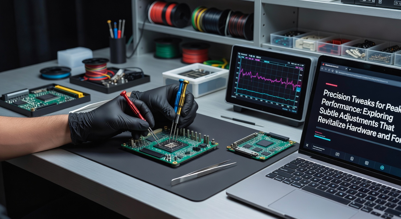 Technician performing firmware verification and security configuration on enterprise server hardware