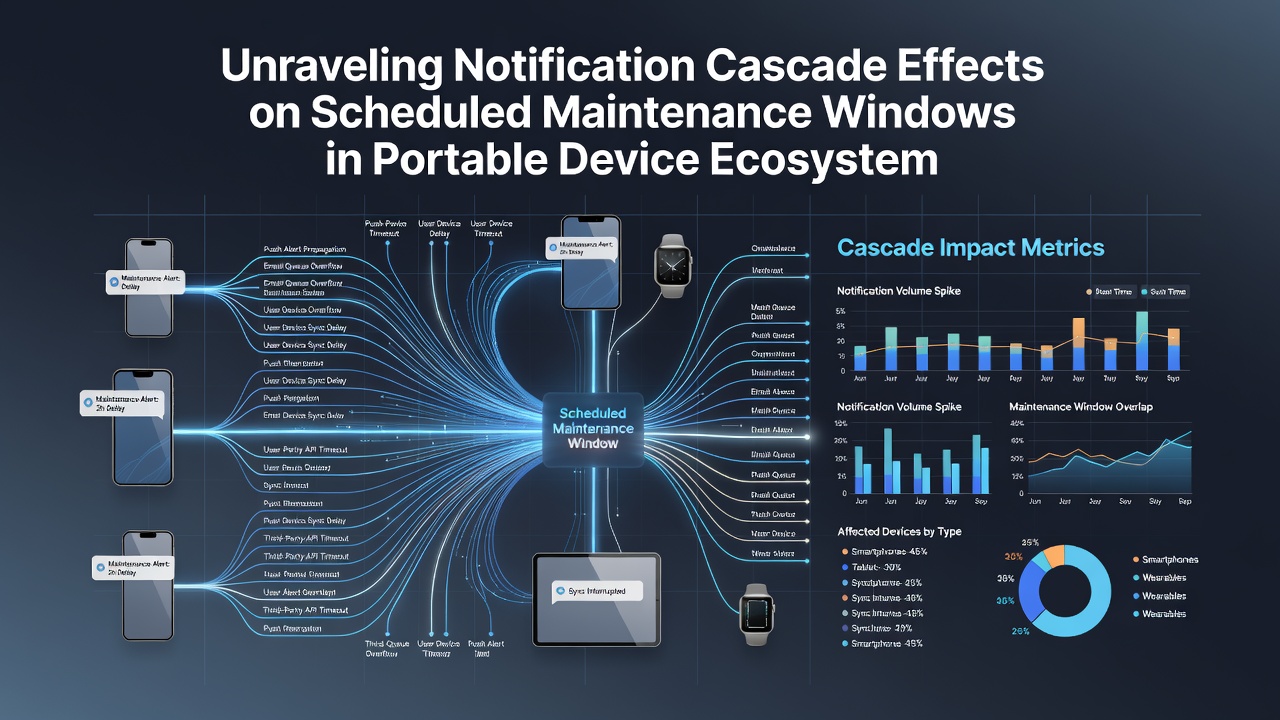 Diagram showing how notification chains affect device update timelines in portable ecosystems